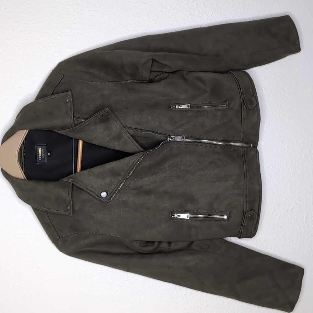 Motorcycle Ci Sono by Cavalini Olive jacket women's size Medium